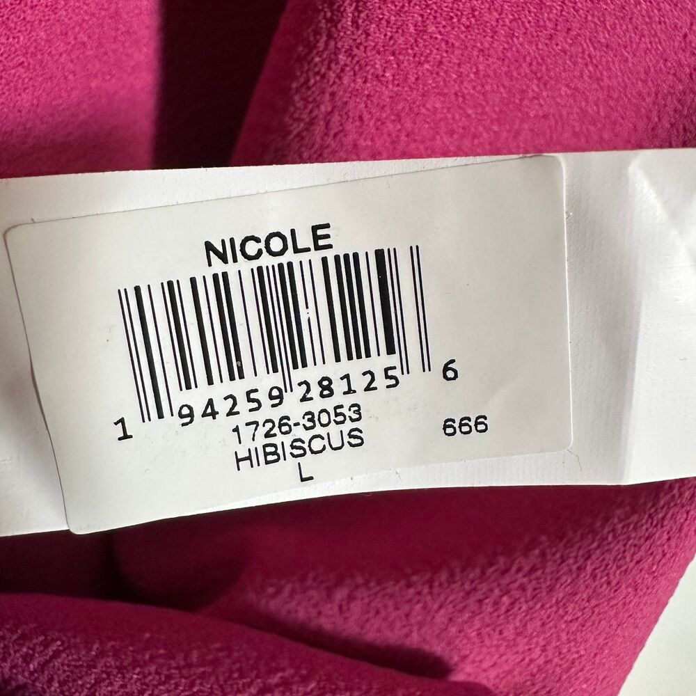 Dress the Population “Nicole” Satin‑Crepe Cocktail Dress — Size Large - Picture 10 of 12